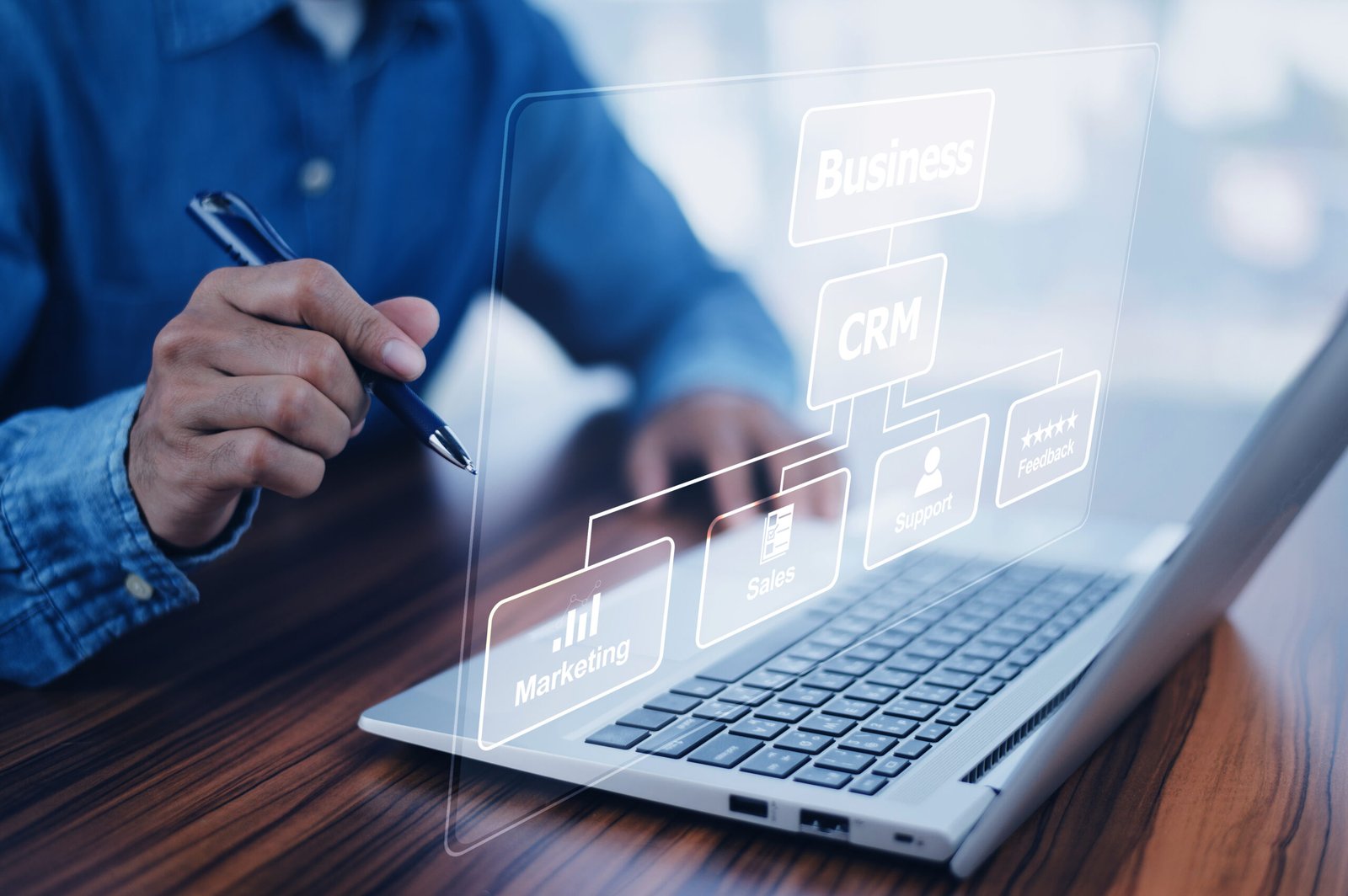 Image illustrant la gestion des leads dans un CRM efficace et moderne