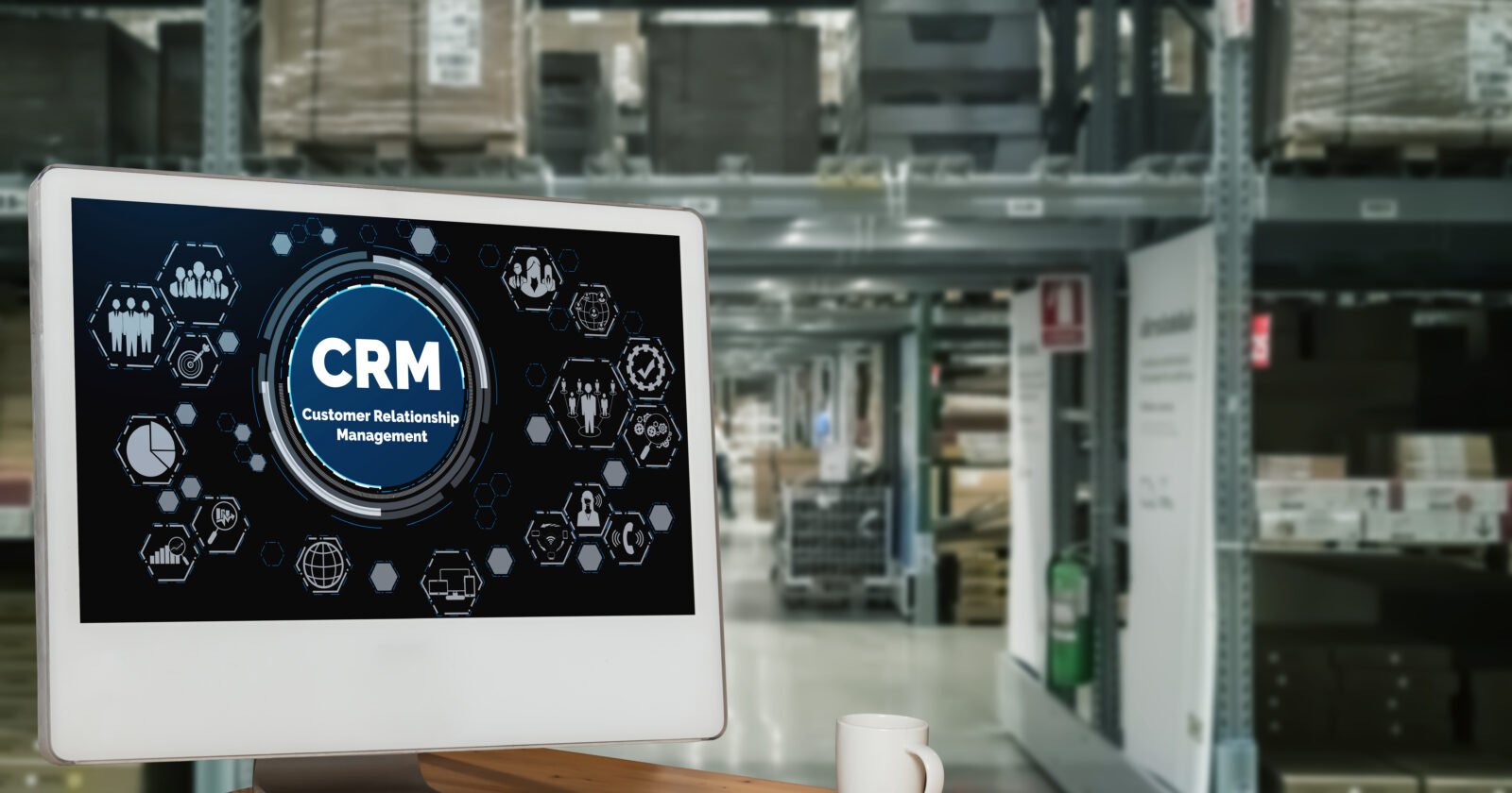 Image illustrant la réactivation clients avec des graphiques de données CRM et des opportunités commerciales retrouvées